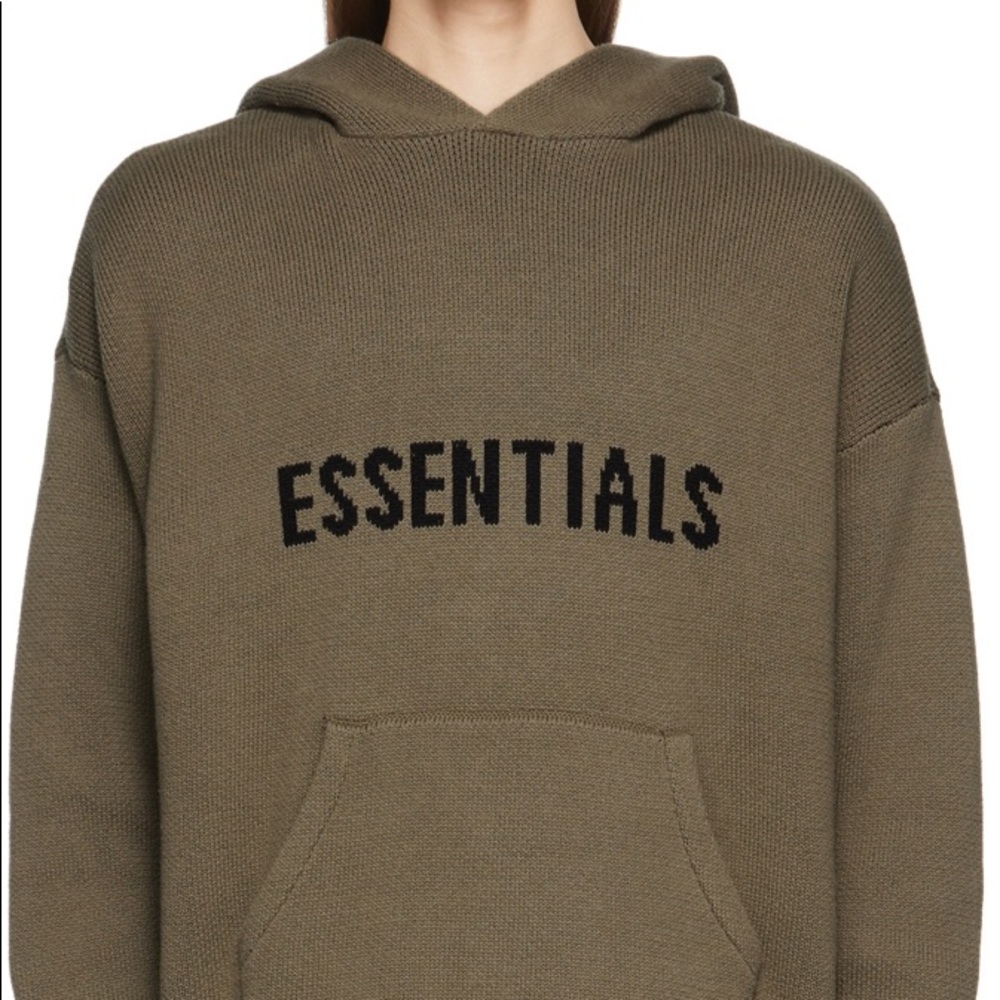 Fear of god Essentials knit hoodie